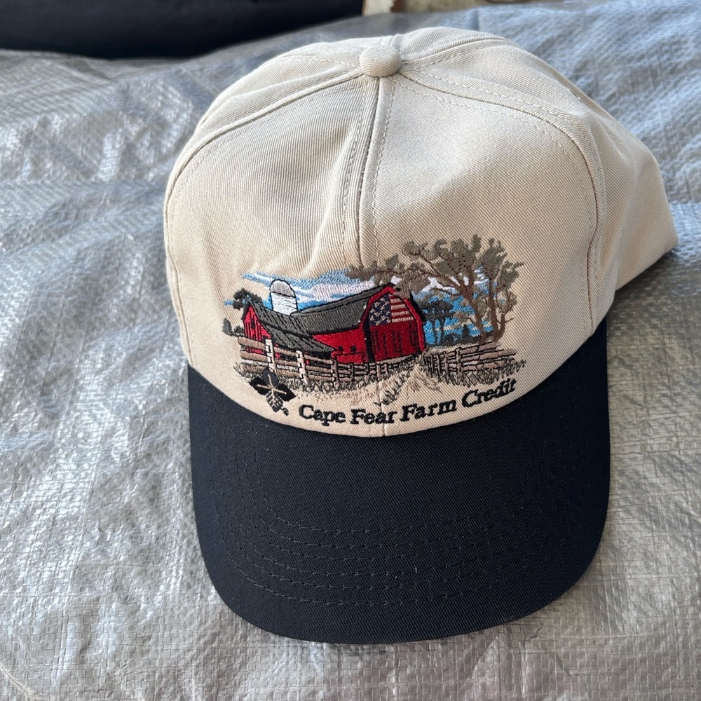 Farm Scene Embroidered Cap